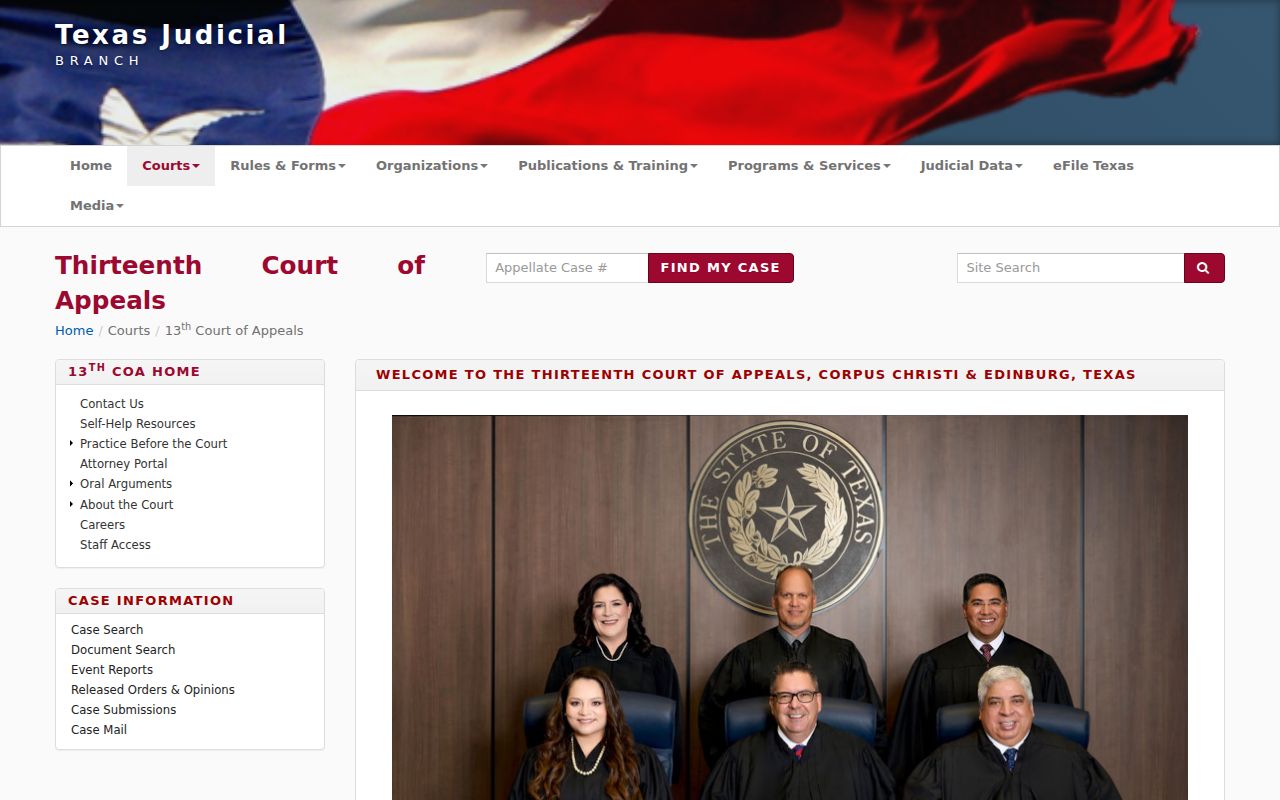 13th Court of Appeals serving Matagorda County